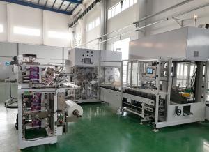 Automatic Control Sanitary Pad Packaging Making Machine 380 V 3 Phase Low Noise