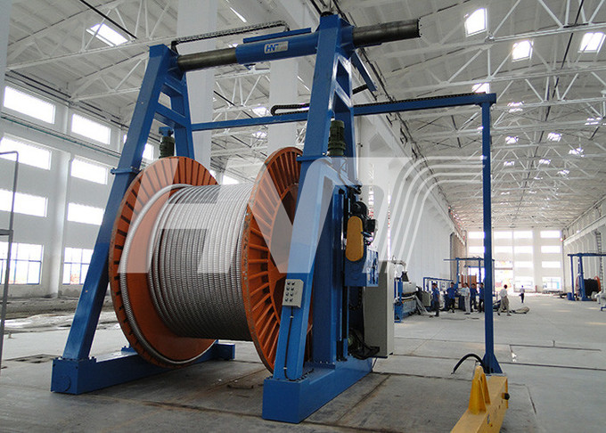 Traversing Spooling Wire Take Up Machine Portal A Type Drive By Motor