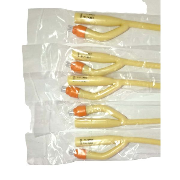 Medical Latex Urine Suction Catheter , 8Fr Two Way Foley Catheter