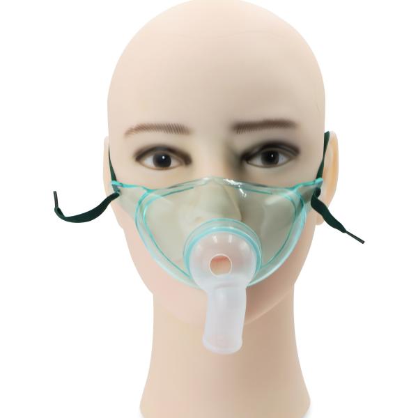Quality Medical PVC L size Tracheostomy Oxygen Mask With Reservoir Disposable for sale