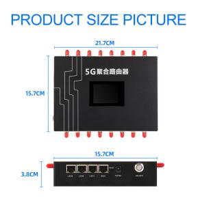 China Gateway Stable 5G 4G Bonding Router , Multi SIM 4 Ports Internet Aggregation Router wholesale