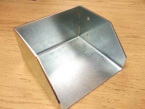 Quality Custom Metal Fabrication Services Sheet Metal Case Bright Zinc Plating Finish for sale