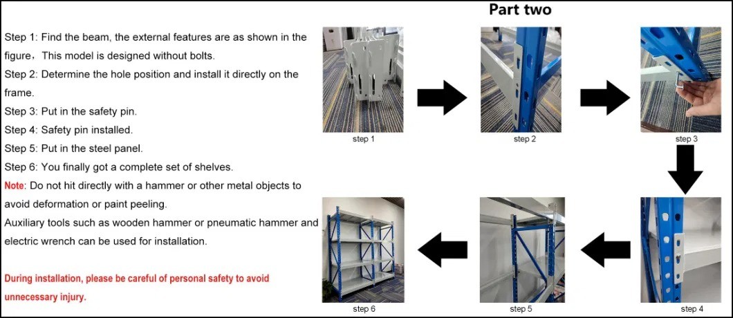 Single Deep Pallet Rack Double Deep Warehouse Pallet Rack Forklift Pick Up