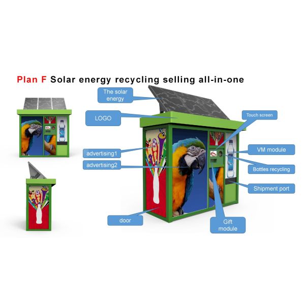 Multi- Circle RVM 707 RVM Recycling Machines Automatic Cutomerized Color
