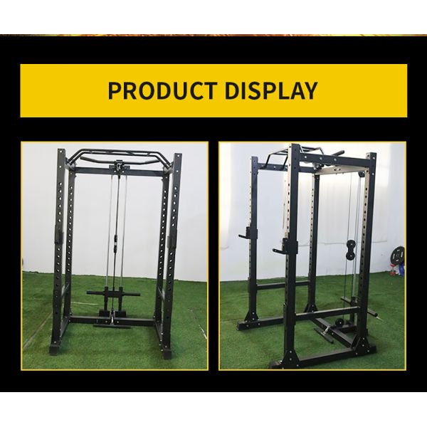 Multi Functional Cable Crossover Smith Machine Adjustable Squat Rack Power Rack