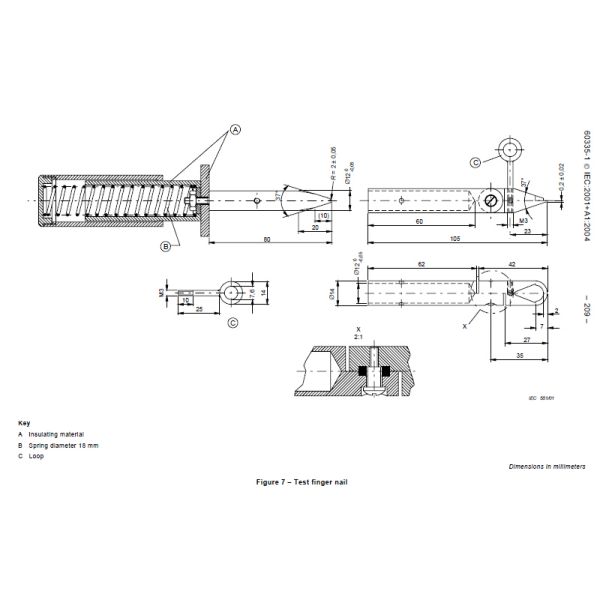 10N / 20N / 30N Test Finger Probe