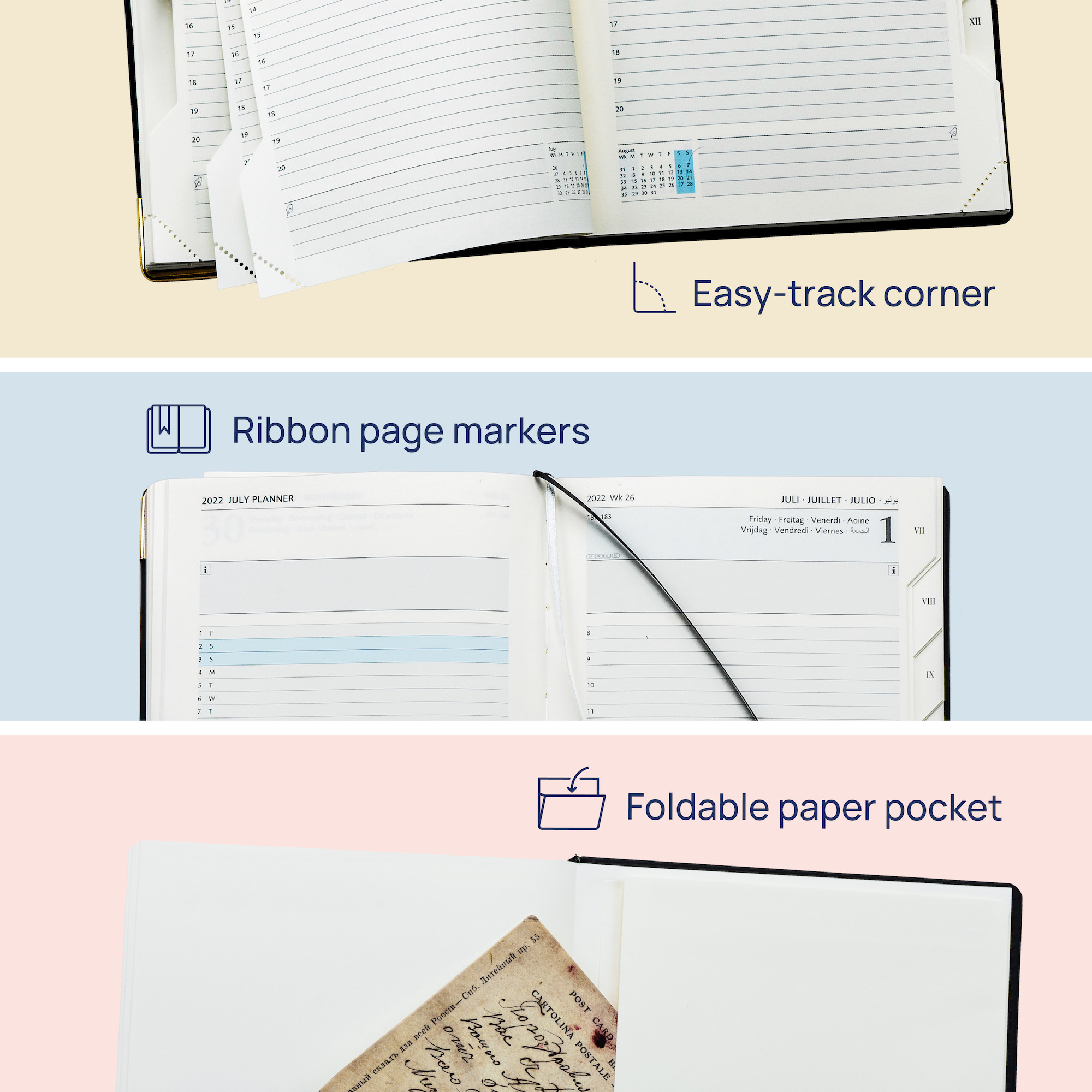 OEM ODM Brown Academic Daily Planner 2023 1 Page Per Day design