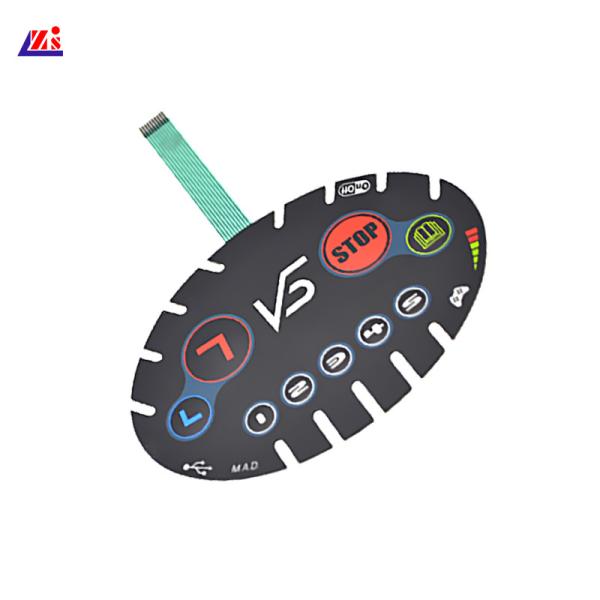 Quality Scratch Resistant Push Button Flat Membrane Switch for sale