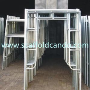 China Good performance galvanized scaffolding main frame, door frame, walk through frame 1219*1700mm for scaffolding frame wholesale