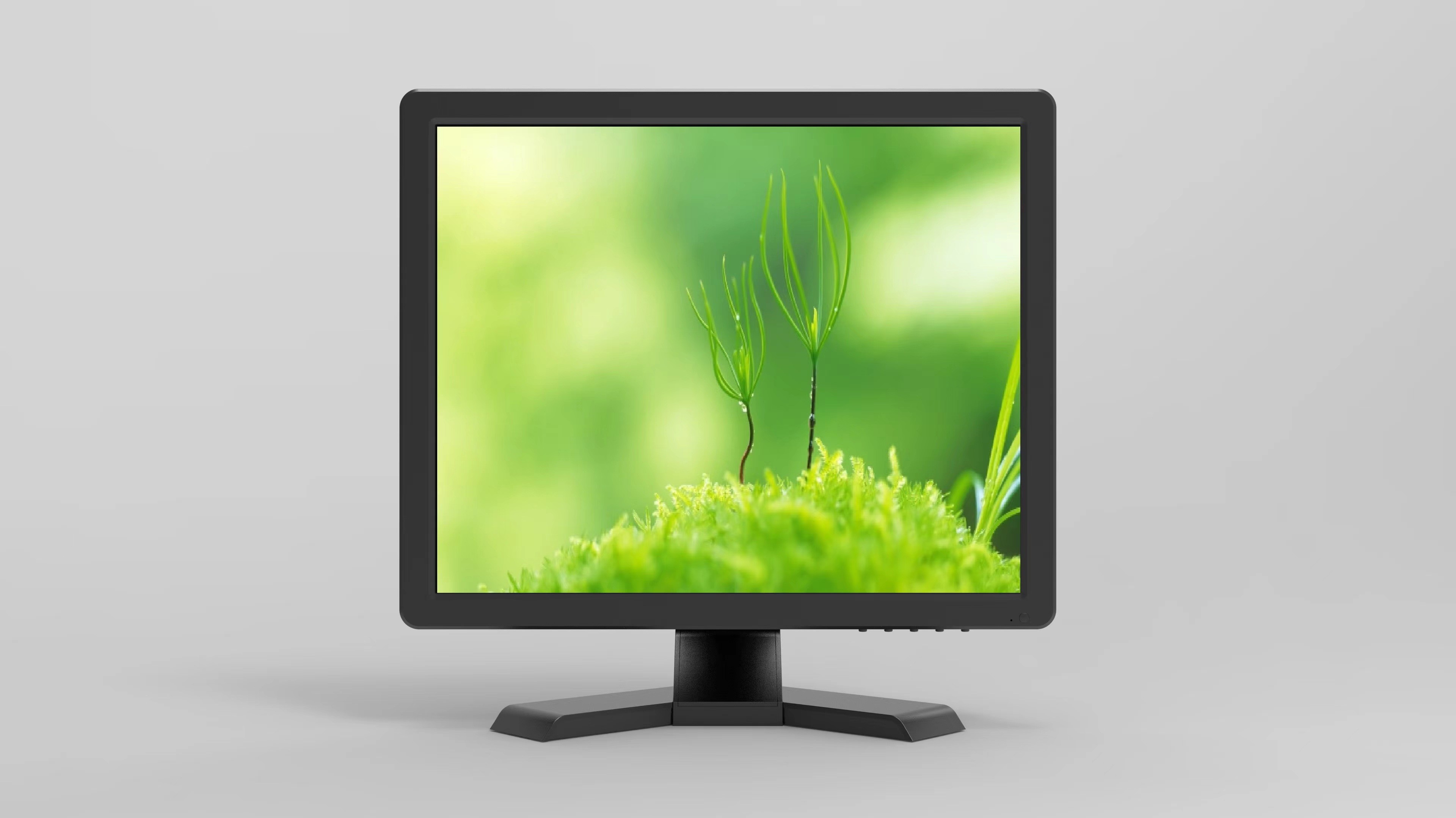 17 Inch LCD VGA Touch Screen Computer Monitor Pos For Cashier Restaurant Bar Coffee