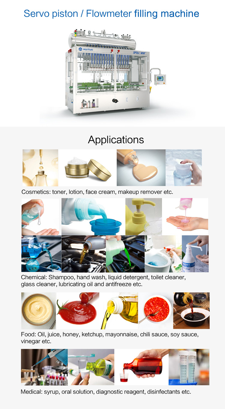 200bpm Linear PET Bottle Liquid Flow Meter Filling Machine 5000ml
