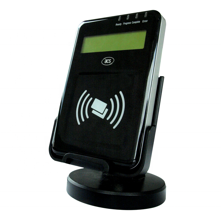 LCD Display Contactless RFID NFC Reader ACR1222L For Bus Taxi