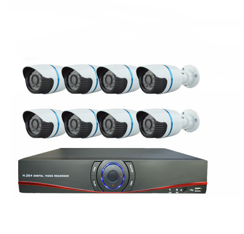 3.6mm Security Camera Set 1000tvl DVR Cctv Kamera Kit System 8ch
