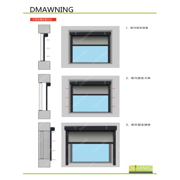 Windows Patio Zip Track Blinds Clear Windproof Roller Blinds