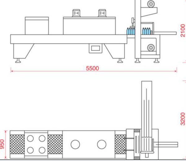 Beverage Automatic Bottle Packing Machine With Shrinkable PE Film 10 - 15pcs/min