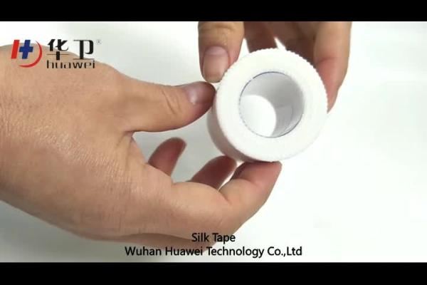 Quality Medical plaster tape adhesive silk dressing tape silk cover roll for sale