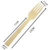 Quality 100 Nature Disposable Bamboo Wooden Cutlery Bulk Fork 17CM for sale