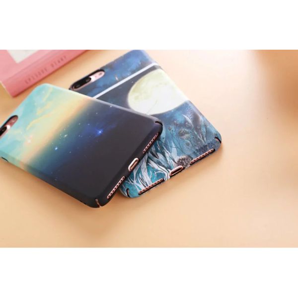 Hard PC Decal Natural Scenery Image Cell Phone Case Cover For iPhone 7 6s Plus