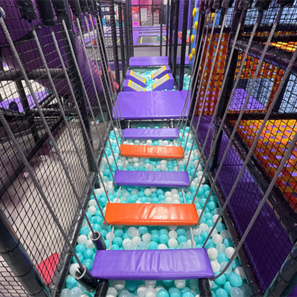 Double Layer Junior Ninja Course for Indoor Playground Ages 5-12