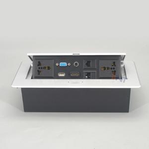 China Pop Up Table Mount Hidden Desktop Power Socket Zinc Alloy wholesale