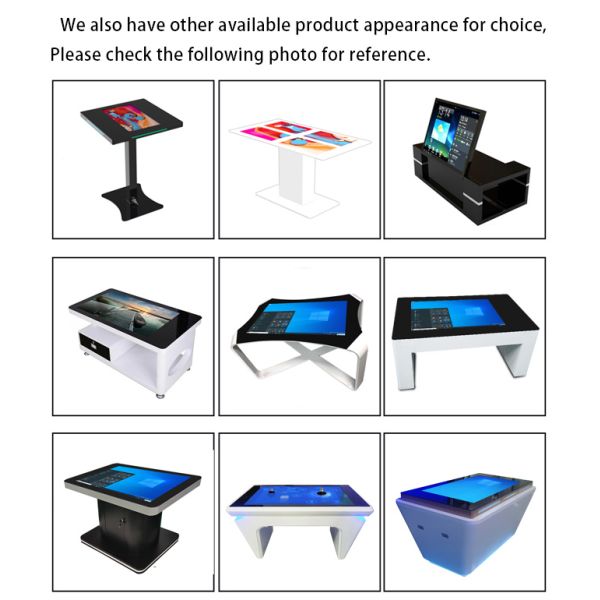 Customization Waterproof Touch Screen Coffee Table LCD Restaurant Multi Touch Table