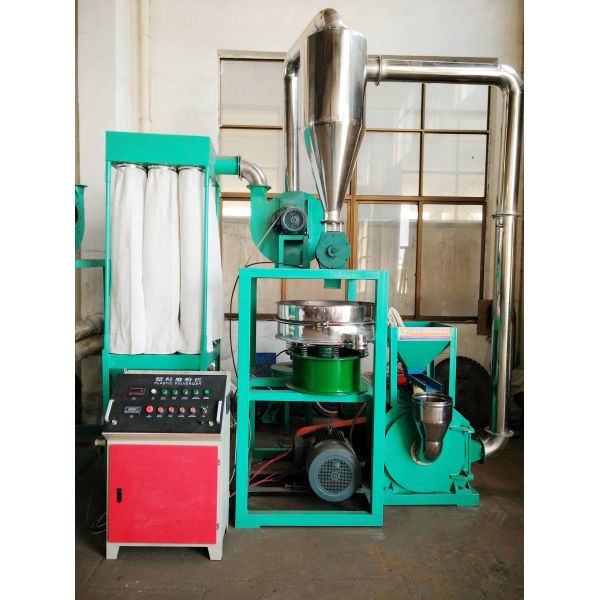 170kg / H Plastic Grinding Mill Automatic With Vibration Principle 37kw