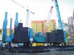 High Efficiency Hydraulic Piling Machine Rapid Speed No Noise Pollution