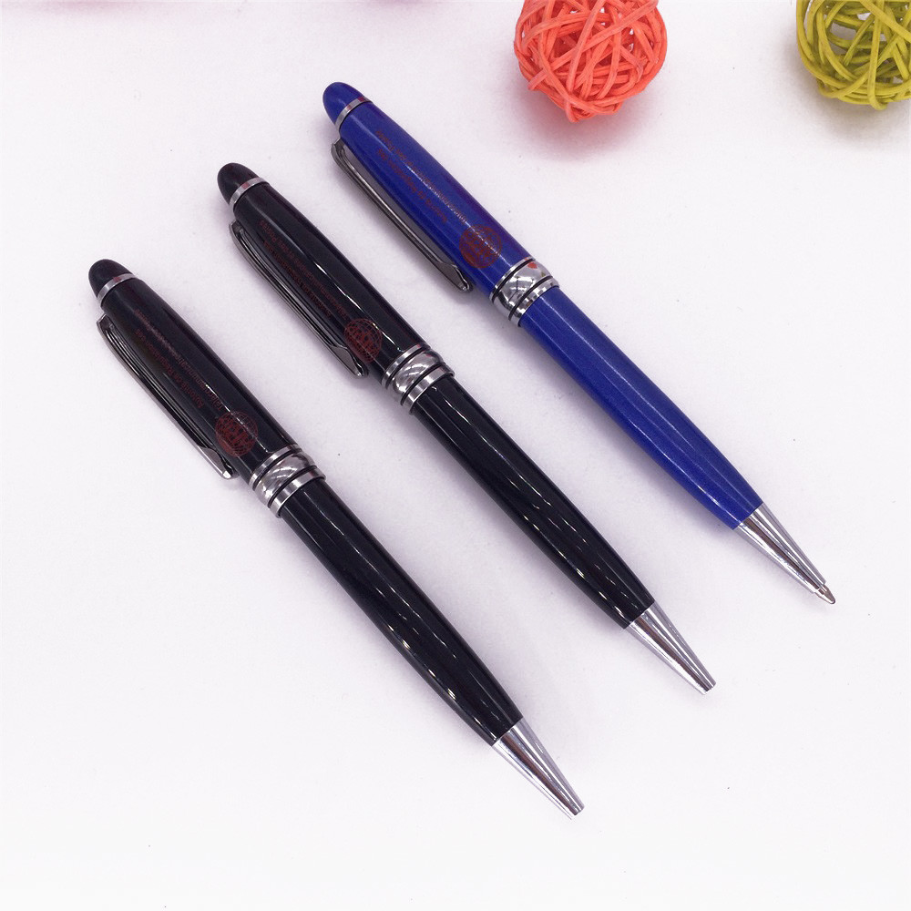 China Advertising Metal Logo Pens Set Pocket Clips Twist Pen wholesale