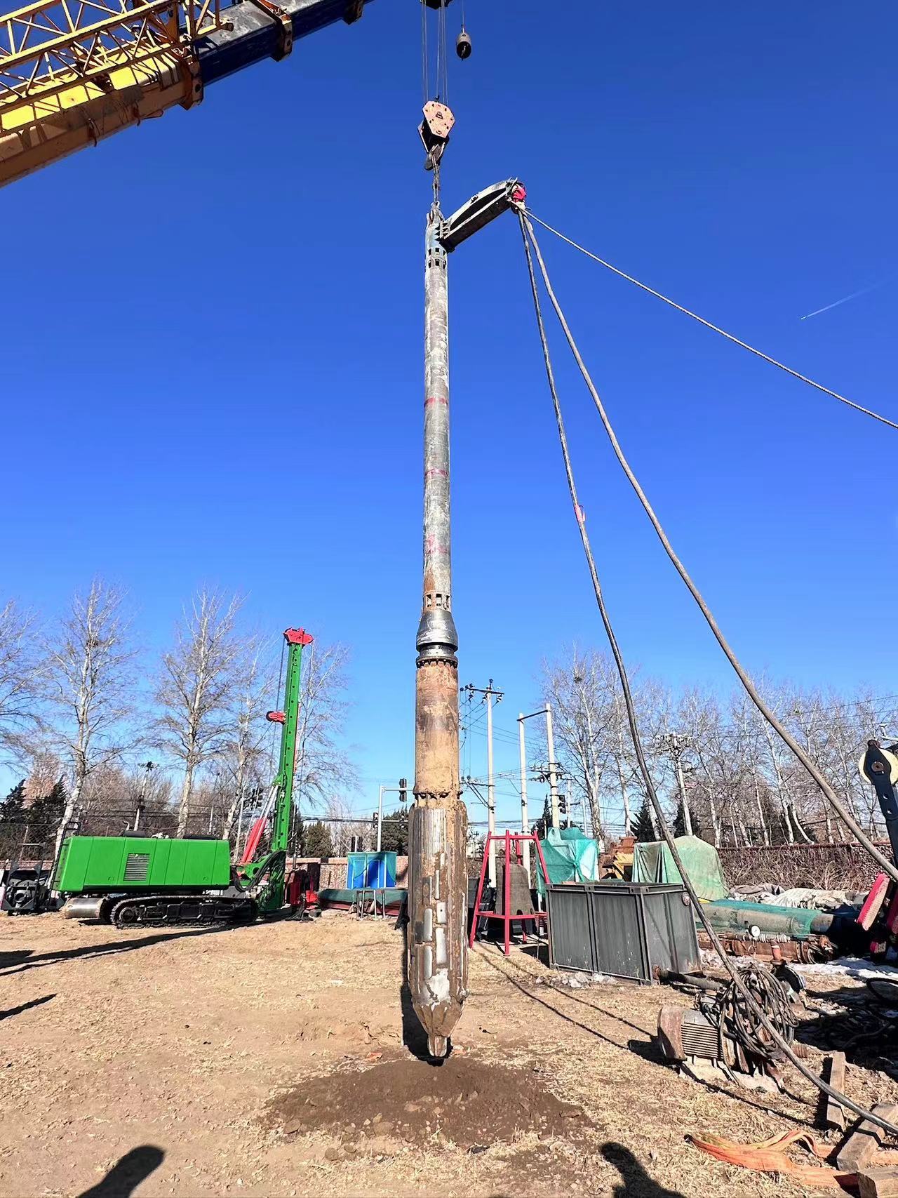 BVEM 2600 r/min rotation speed hydraulic vibroflot pile driver