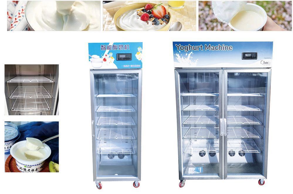 Commercial Frozen Yogurt Making Machine Two Door Yogurt Machine