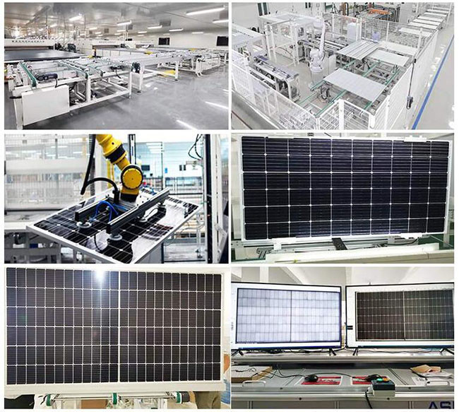 AC 12V 5KW Portable Solar Power Systems Polycrtalline Silicon 200AH
