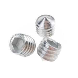China M4 Hexagon Socket Grub Screws Cone Point Galvanized Steel Fastener wholesale