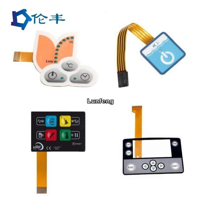 FPC Membrane Keypad Connector Flexible Circuit Pantone Keypad Dome Switch