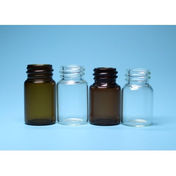 Clear or Brown Screw Neck Glass Vial