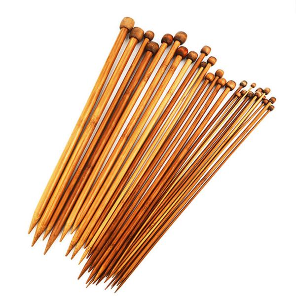 Bamboo Knitting Needles DIY Sweater Weave Knitting Tools Sewing Accessory Bamboo
