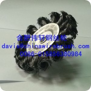 Knot Wire Wheel Brush, Shaft-mounted