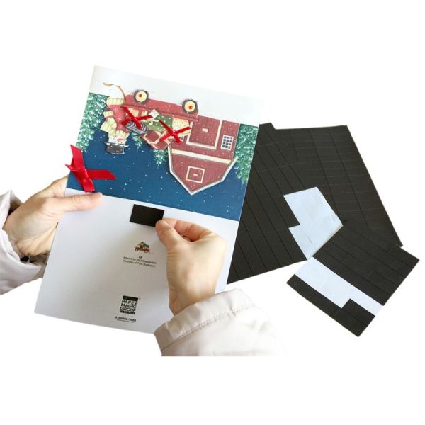 Custom Size Black Adhesive Magnetic Sheet Precut Magnetic Adhesive Tape