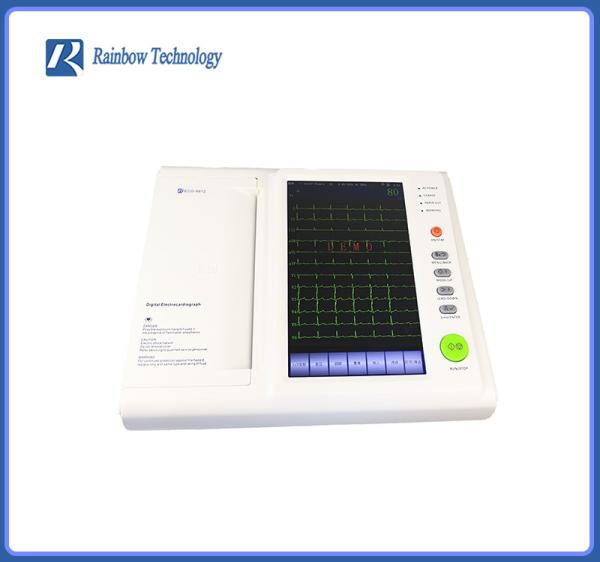 Quality Class II Electrocardiogram EKG ECG Machine 12 Channel Touch Screen for sale