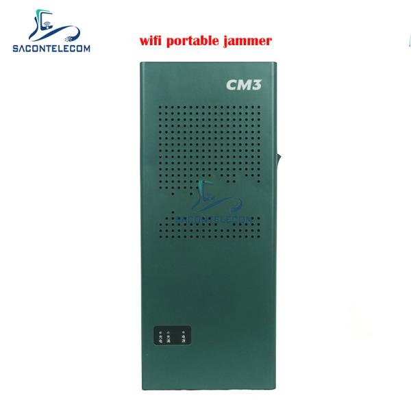 Quality 3 Channels WiFi Signal Jammer Blocker 2.4G 5.2G 5.8G Portable for sale