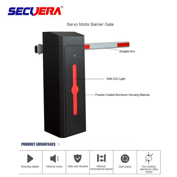 120W Parking Boom Barrier Gate , Access Control Turnstile 10 Million Times Servo Torque Motor