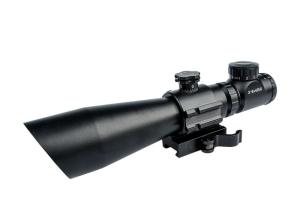 China ANS 3 - 9X40E Illuminated Reticle Scope 1 / 2MOA Matte Finish With Side Rail wholesale