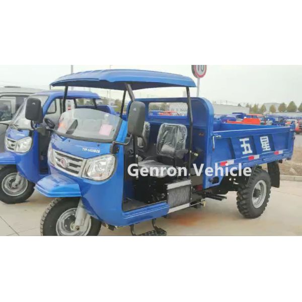 2000kg Loading Capacity Steel 350W Diesel Tricycle