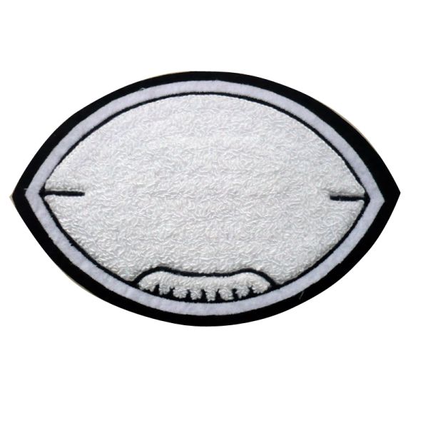 Clothing Towel Embroidered Patches Sewing on Hot / Laser Cut Border