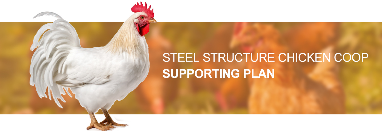 10000 Chickens Prefabricated Steel Tolerance ±1% for Chicken and Duck Farm Structures