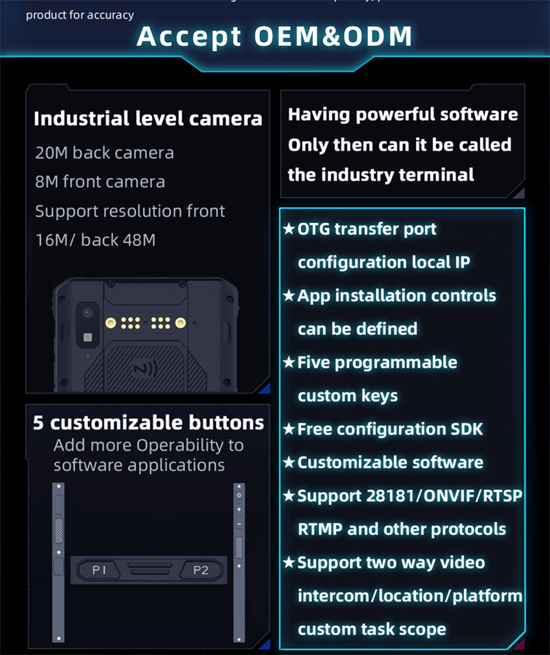 IP68 Explosion Proof Mobile Phone Android Smartphone DMR RTK Optional
