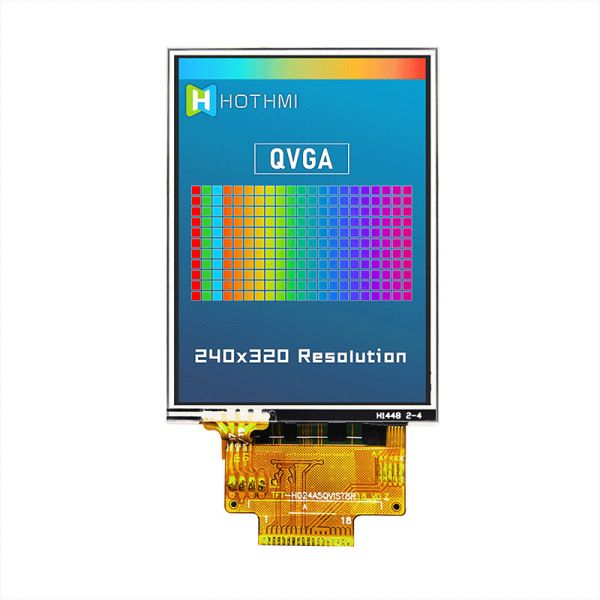 SPI 2.4 Inch Sunlight Readable TFT Resistive Touchscreen 240x320