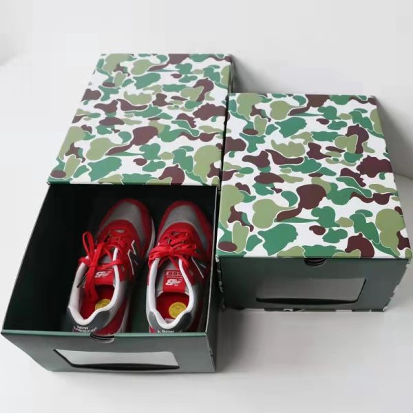 Foldable Shoe Packaging Box Custom Size Rigid Shoe Box rectangle