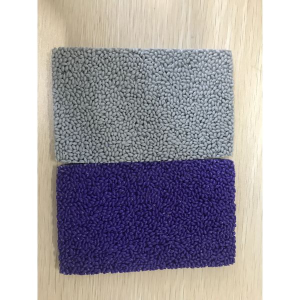Kindergarten Rice Shape Blue Grey Coloured Rubber Crumb