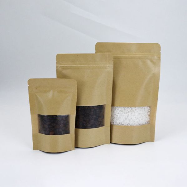 Smell Proof Foil Mylar Resealable Pouch Laminated Packaging Bags With Clear Window