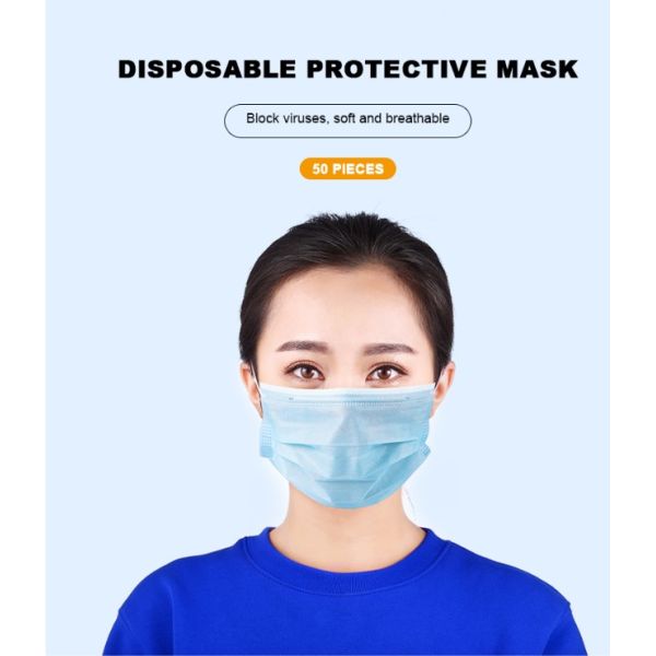 OEM Blue BFE 99% Procedure Disposable Nose Mask